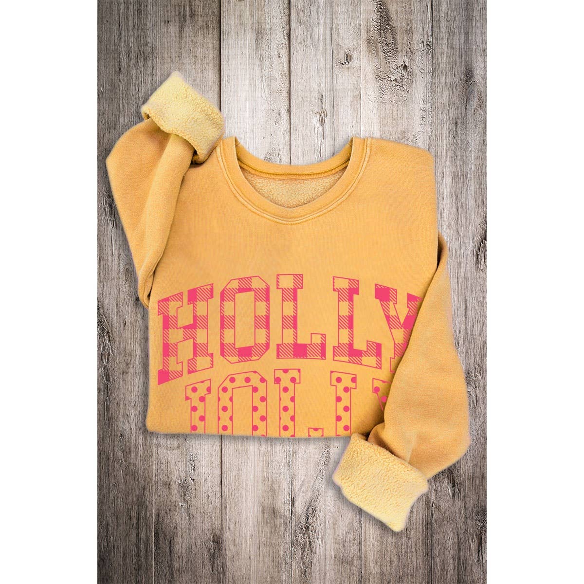 HOLLY JOLLY MINERAL SWEATSHIRTS: DUSTY GREEN