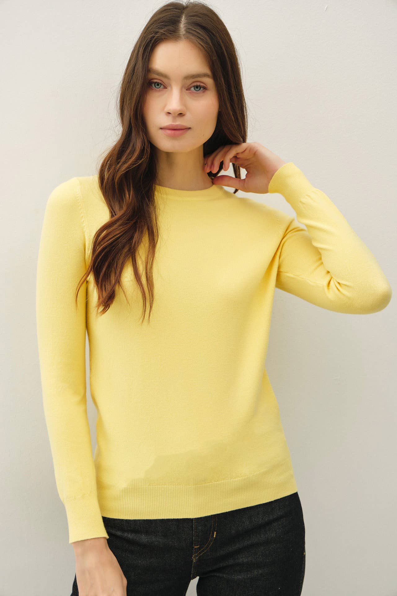 VISCOSE SOFT KNIT IVORY SWEATER