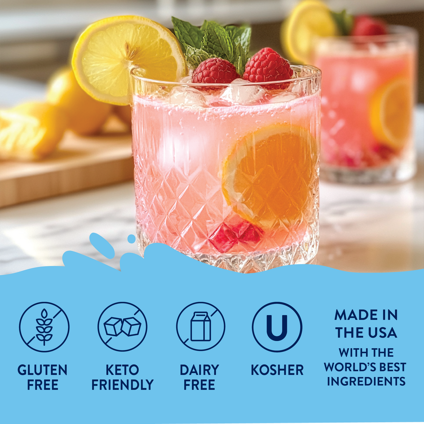 Sugar Free Meyer Lemon Raspberry Syrup