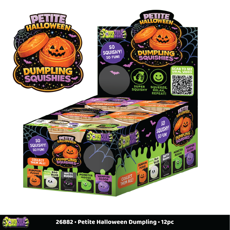 Fun Doh Petite Spooky Halloween Squishy Dumpling- 12/Display: Wholesale Price