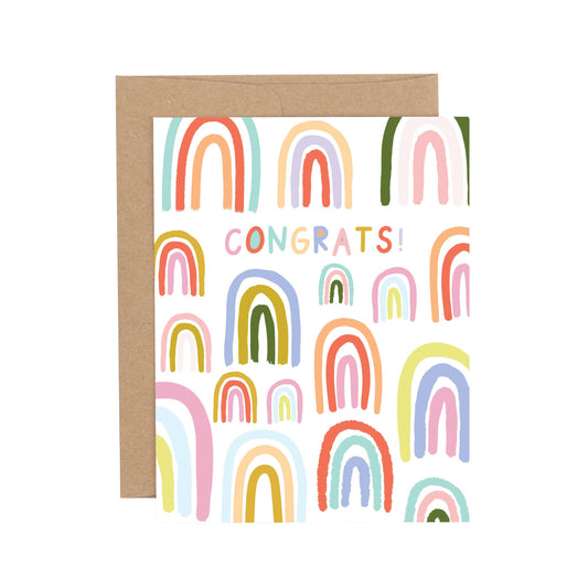 Rainbow Congratulations Greeting Card
