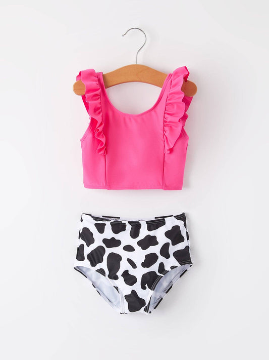 "Cow" Girls' Swimsuit