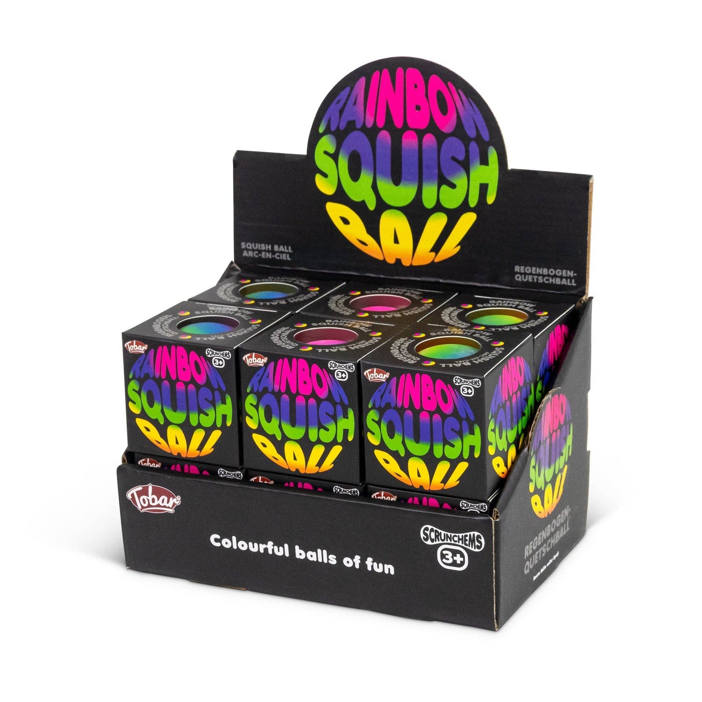 Scrunchems® Rainbow Squishy Ball Fidget Toy (1pc)