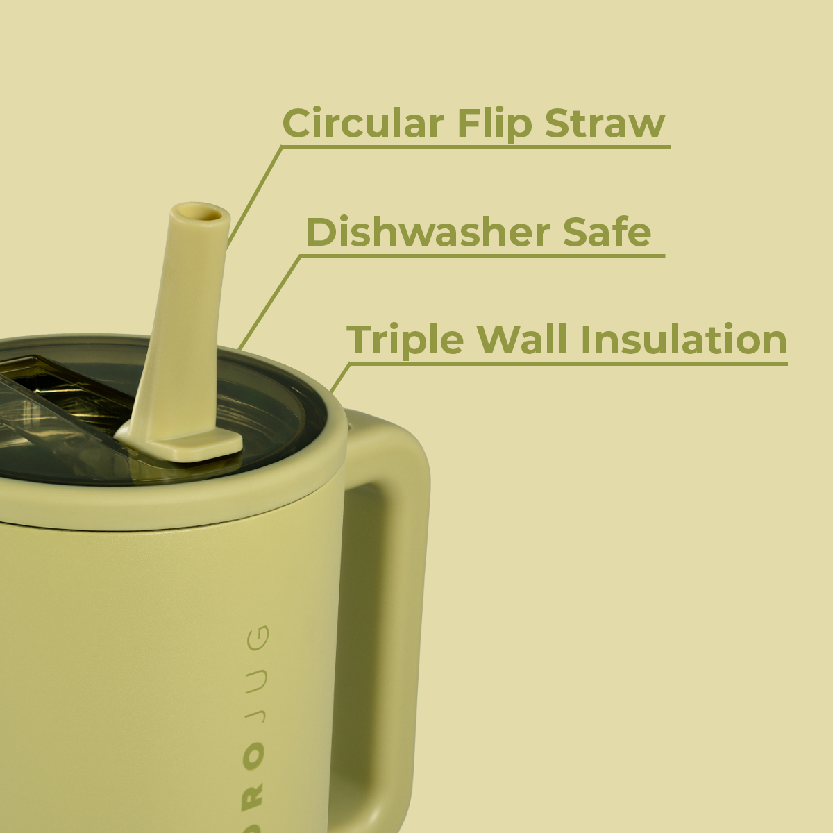 Olive 40oz HydroJug Traveler