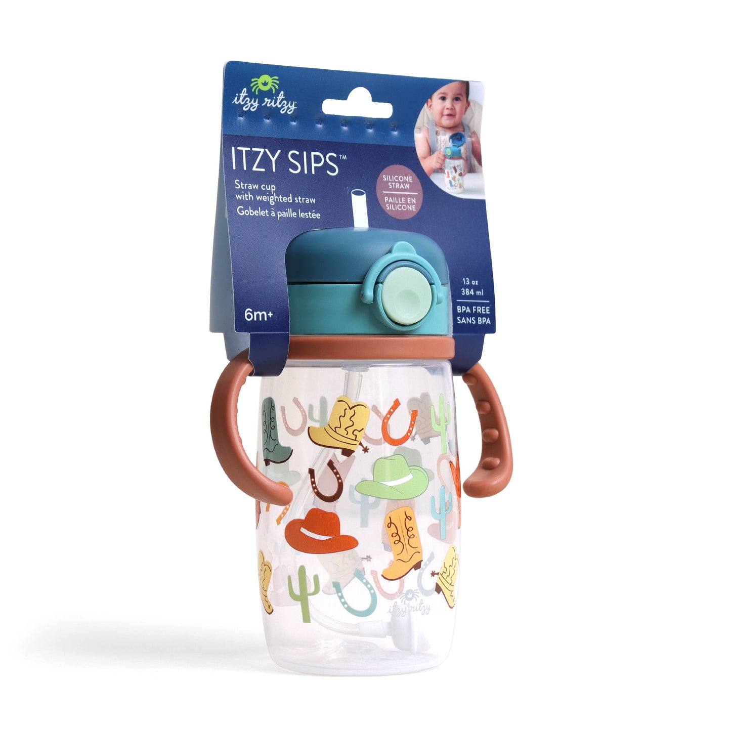 *NEW* Itzy Sips™ - Straw Cup With Snap-Close Lid: Giddy Up!