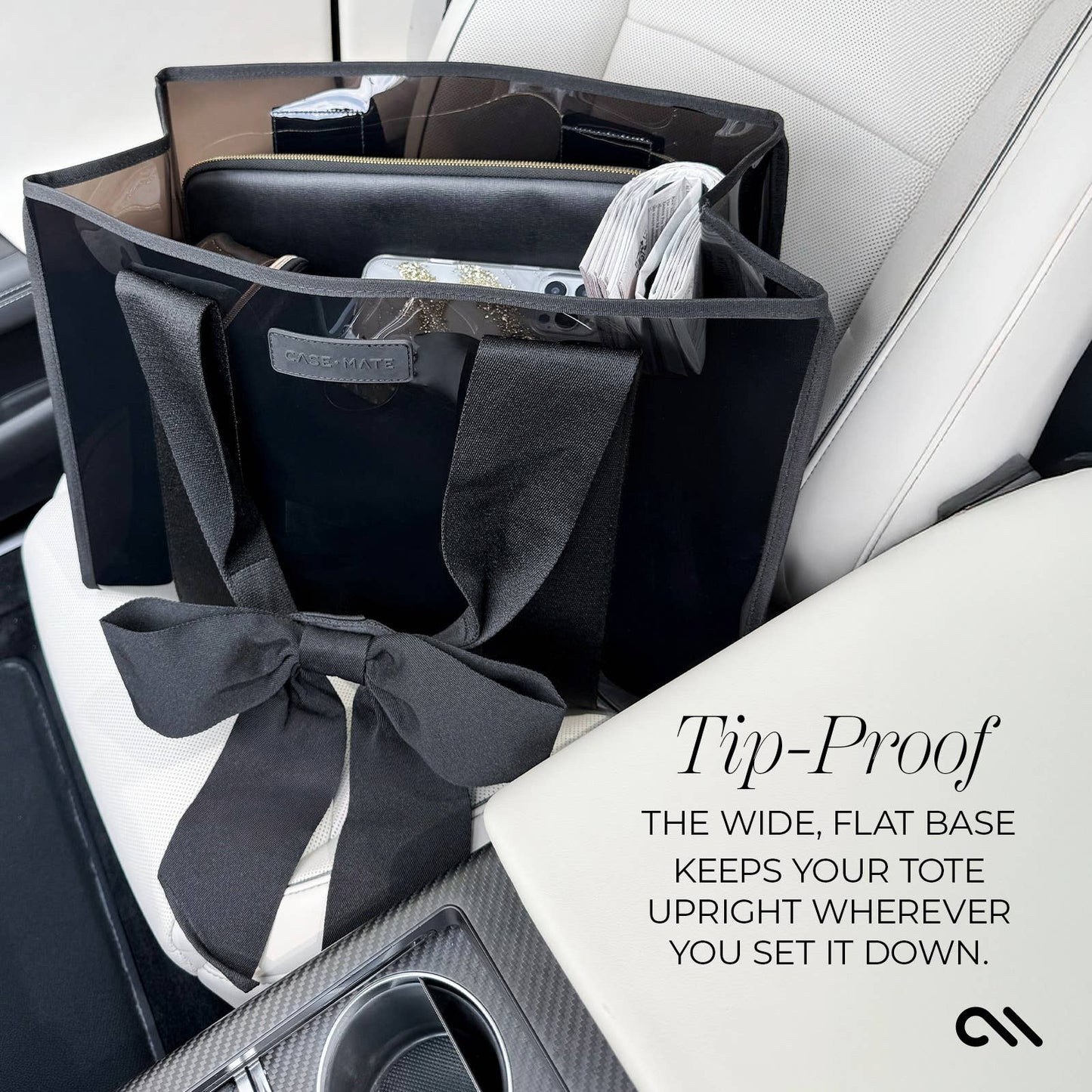 Case-Mate Midnight Black Bow Tote Bag