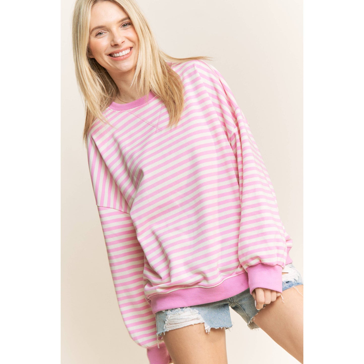 stripe pullover