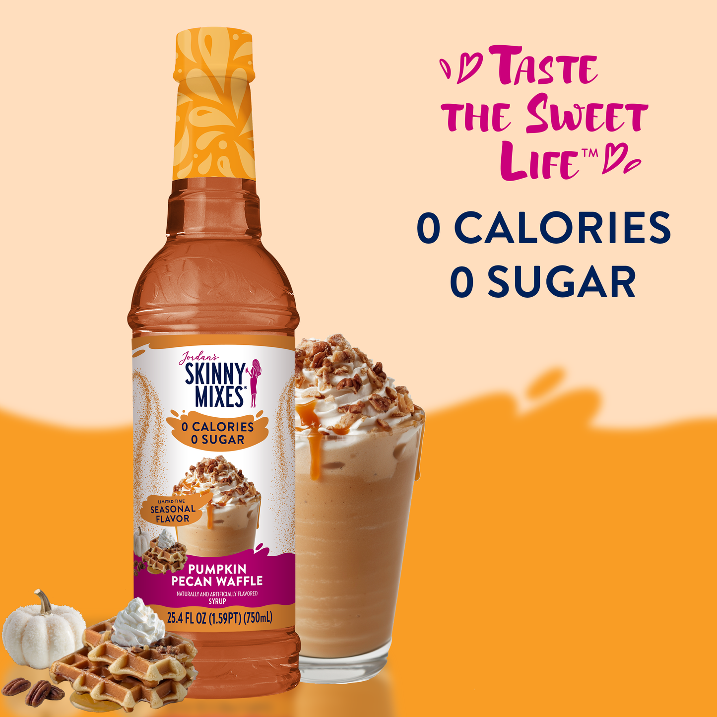 Sugar Free Pumpkin Pecan Waffle Syrup