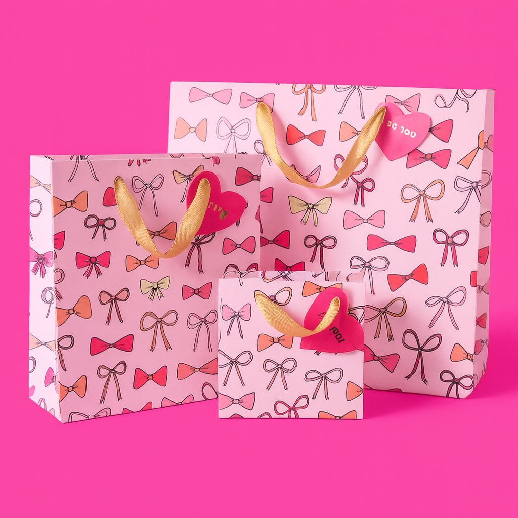 Pink Bows Gift Bag