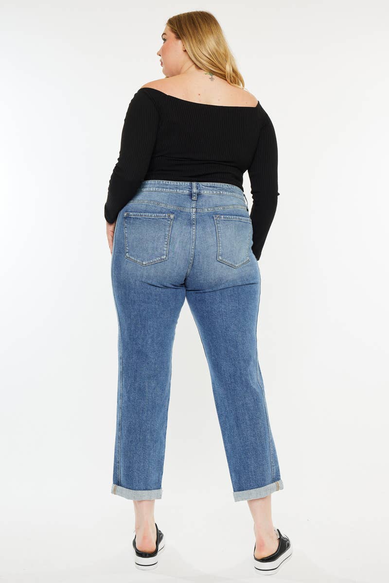 Plus MR Slim Boyfriend Jeans