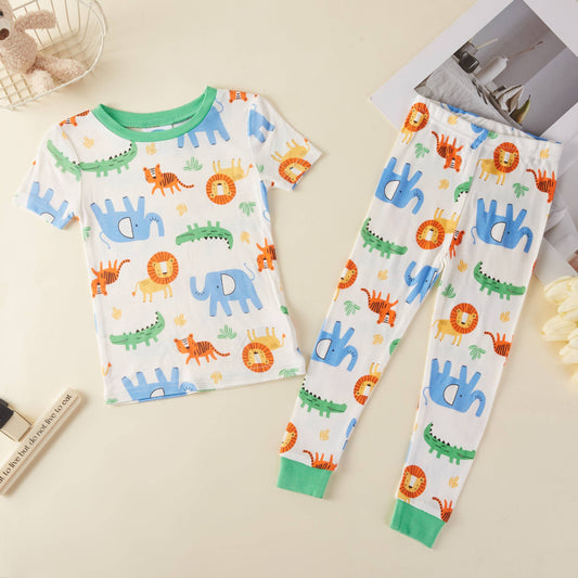 Safari Animals Kids Pajama Pants Set