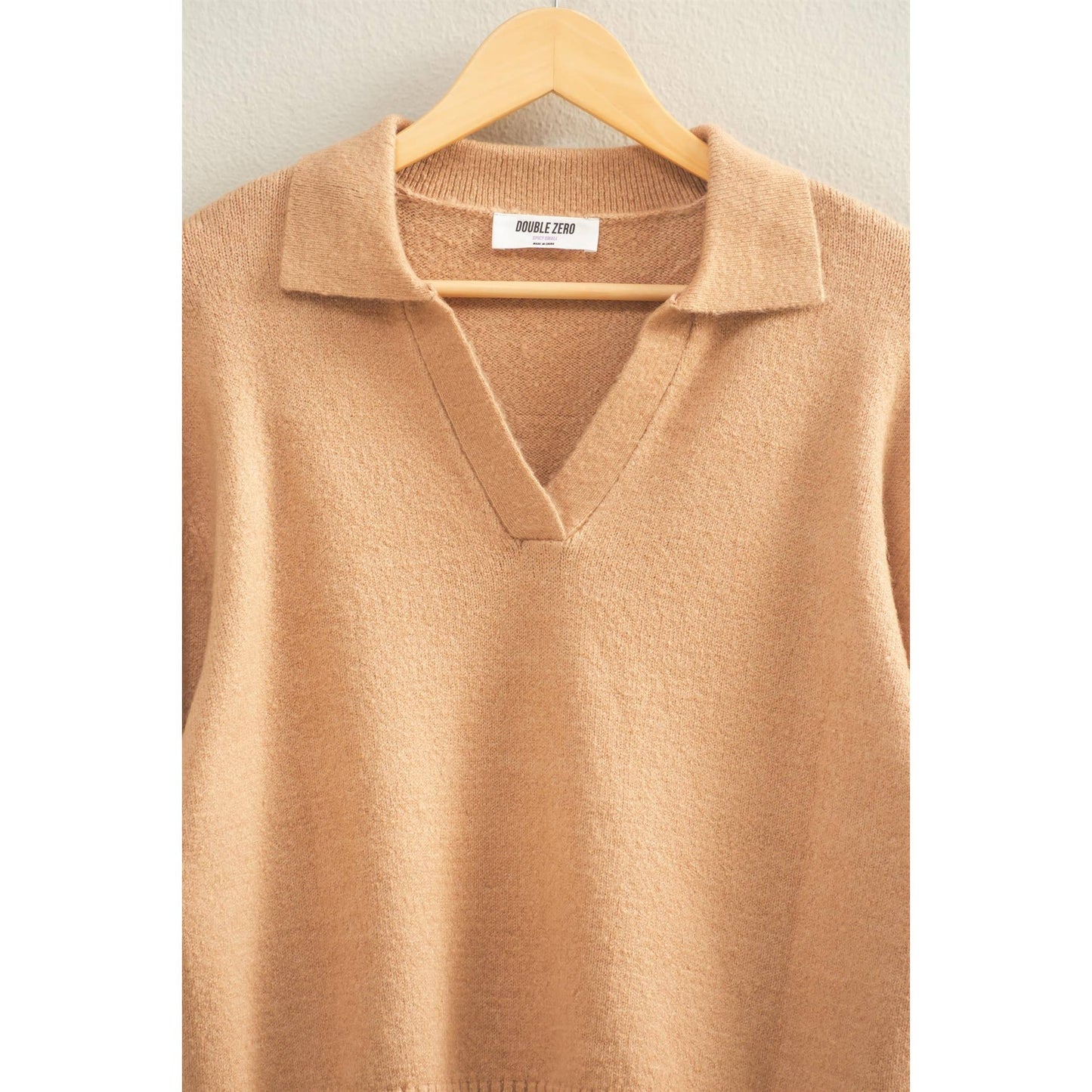 Collared V Neck Sweater