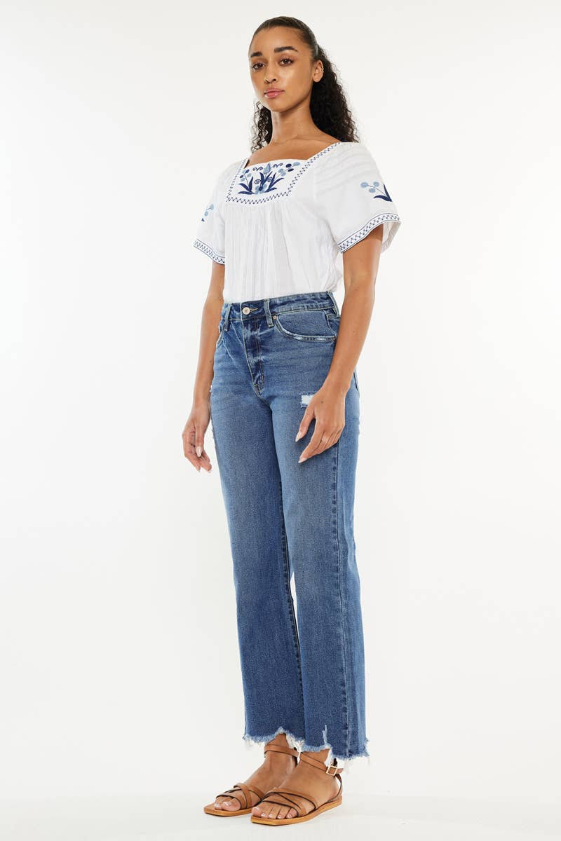 HR SLIM WIDE LEG JEANS