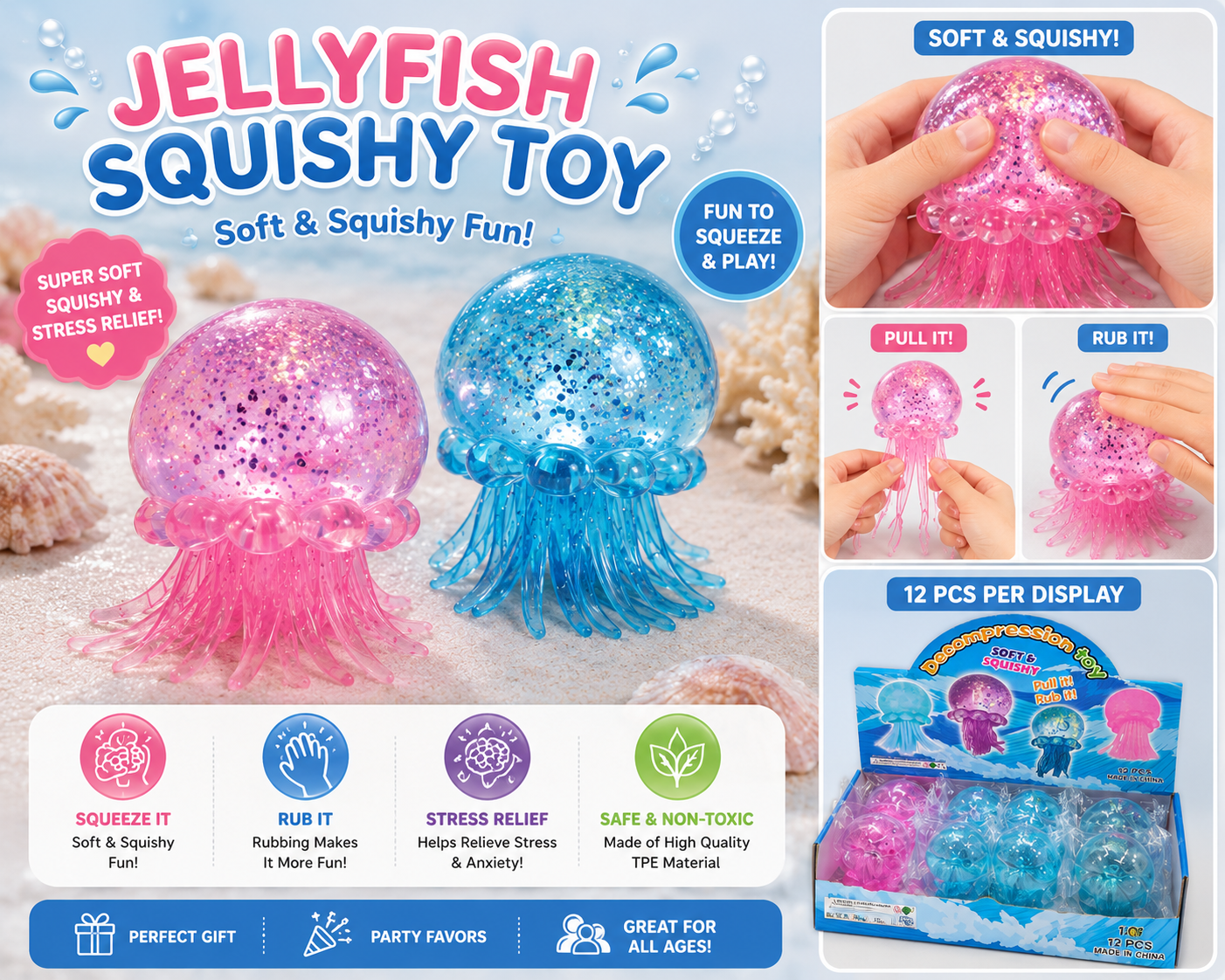 Squishy dumpling DECOMPRESSION jellyfish 