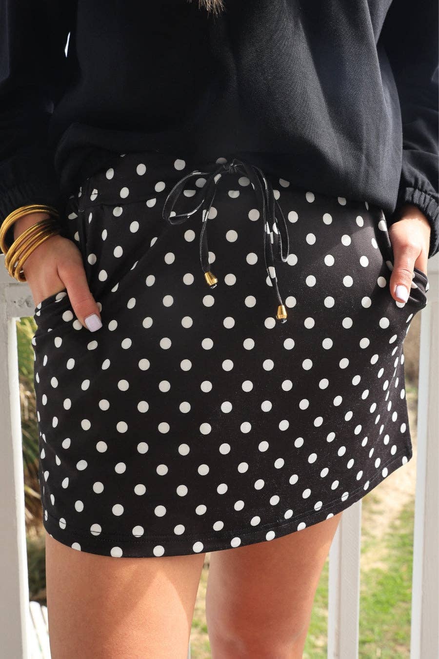 Polka Dot Skort