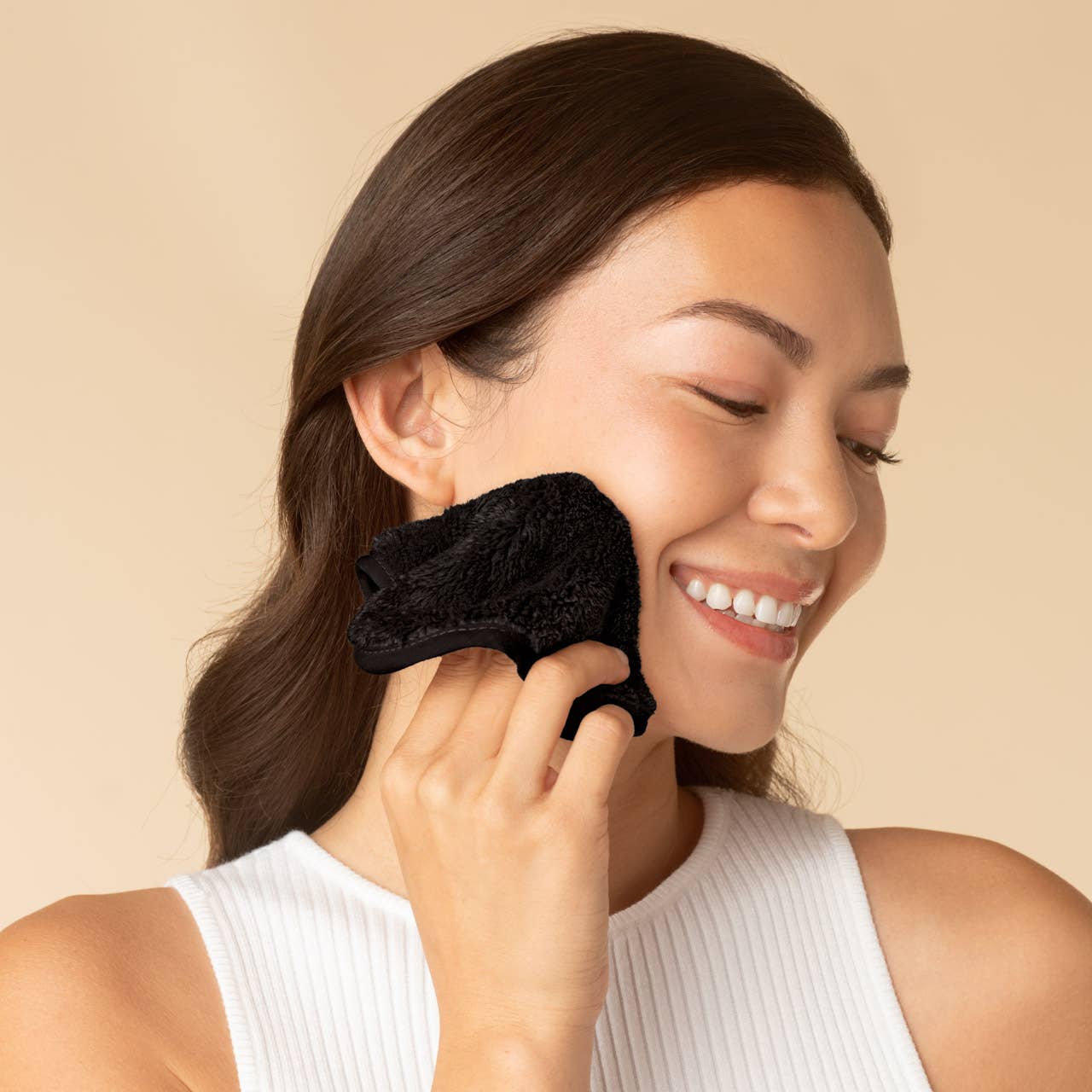 Microfiber Face Towels 3pc Set - Black