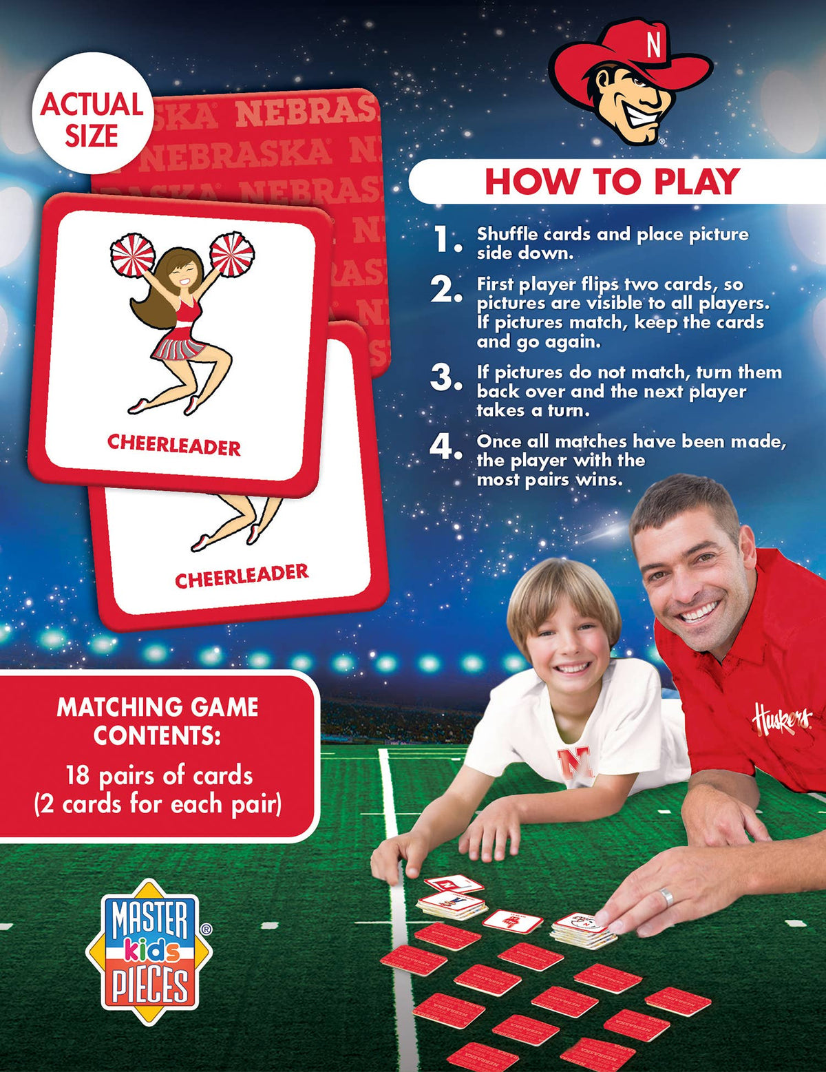 Nebraska Cornhuskers Matching Game