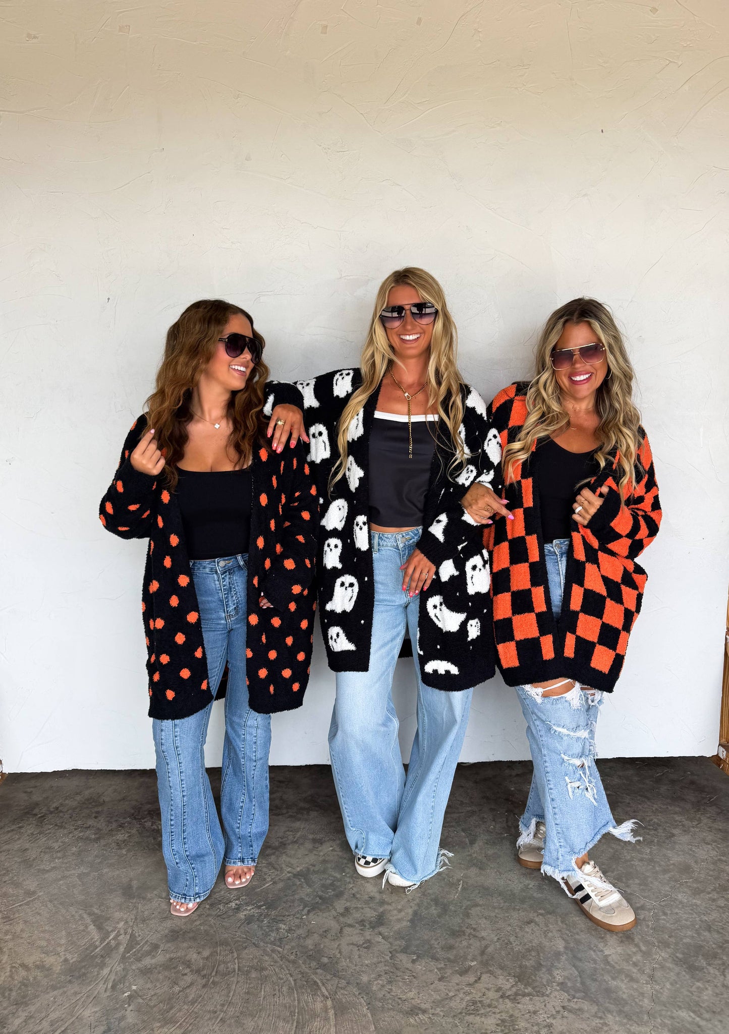 REVERSIBLE CLOUD CARDIGAN: POLKA DOT