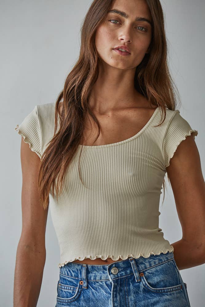 Seamless Ribbed Crop Top