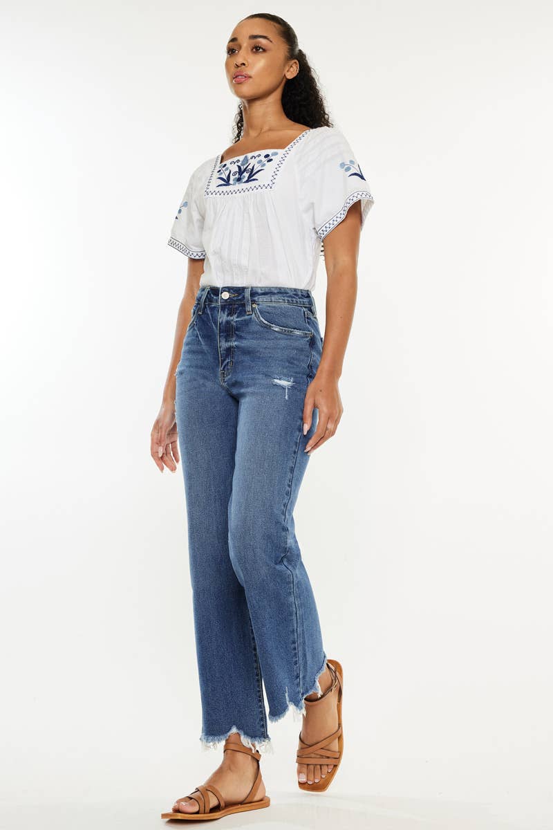 HR SLIM WIDE LEG JEANS