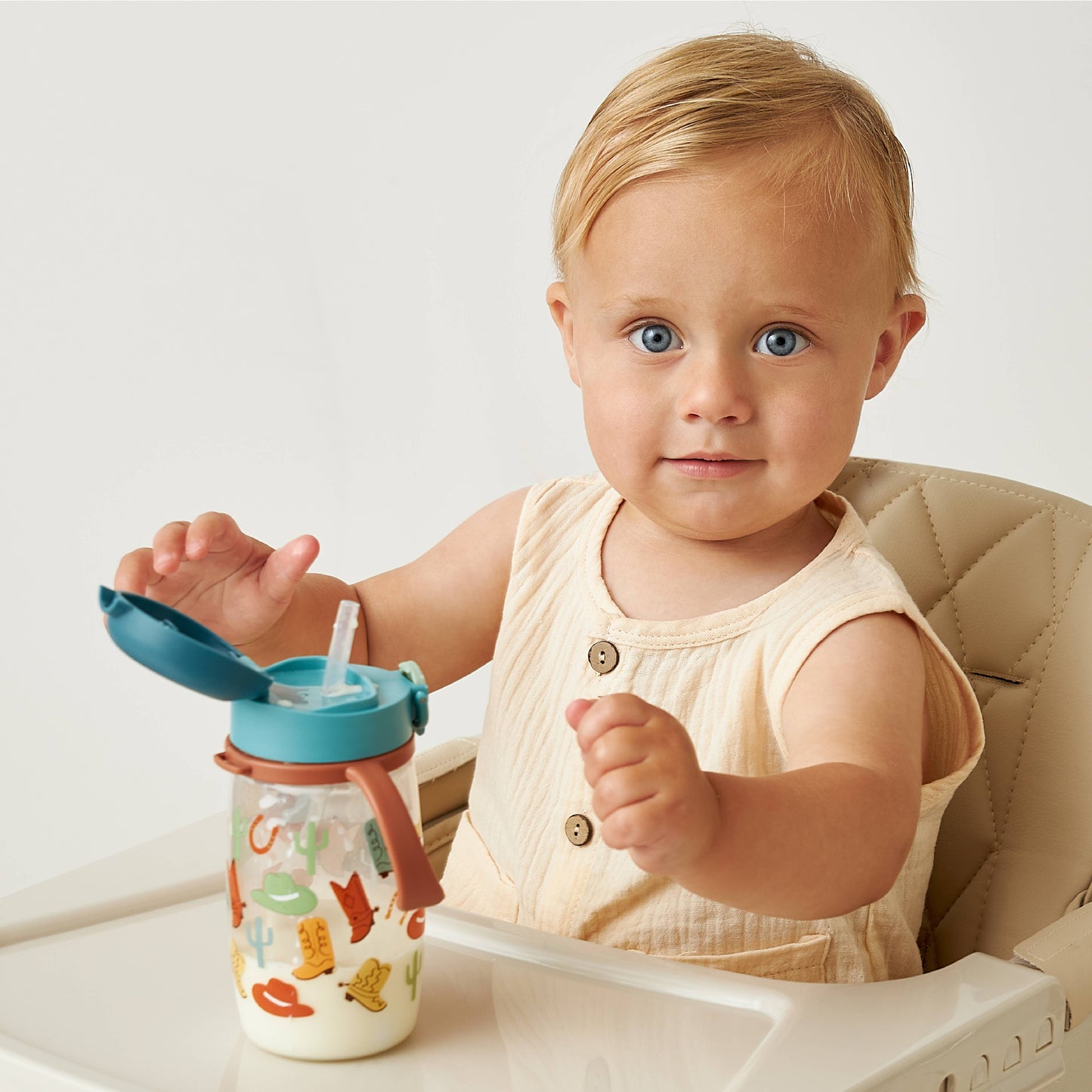 *NEW* Itzy Sips™ - Straw Cup With Snap-Close Lid: Ribbons & Roses