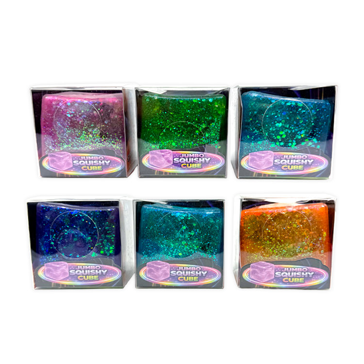 Fun Doh JUMBO Squishy Cube | Viral Assortment - 6/Display: Wholesale Price