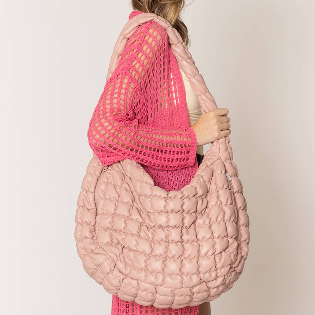 Stylish Quilted Puffer Handbag