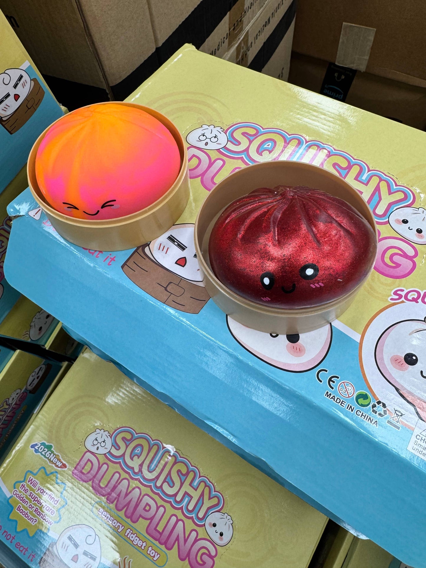 Squishy dumpling rainbow and solid colors sealed individuall
