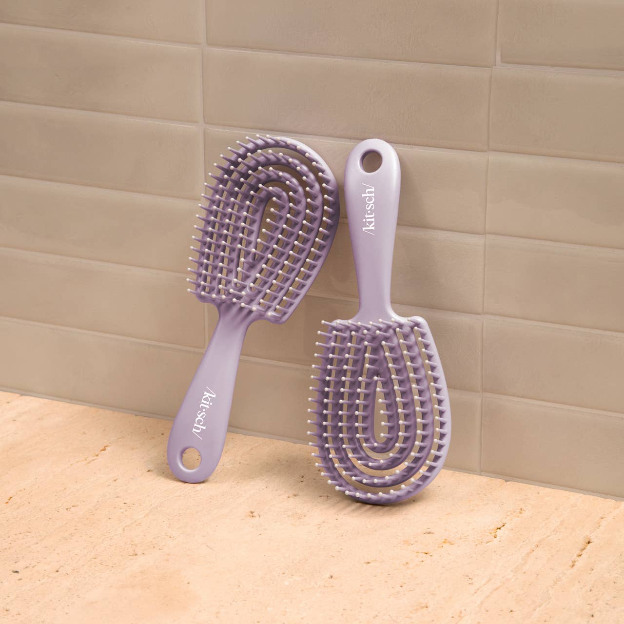 Mini Soft Violet Detangling Flexi Brush