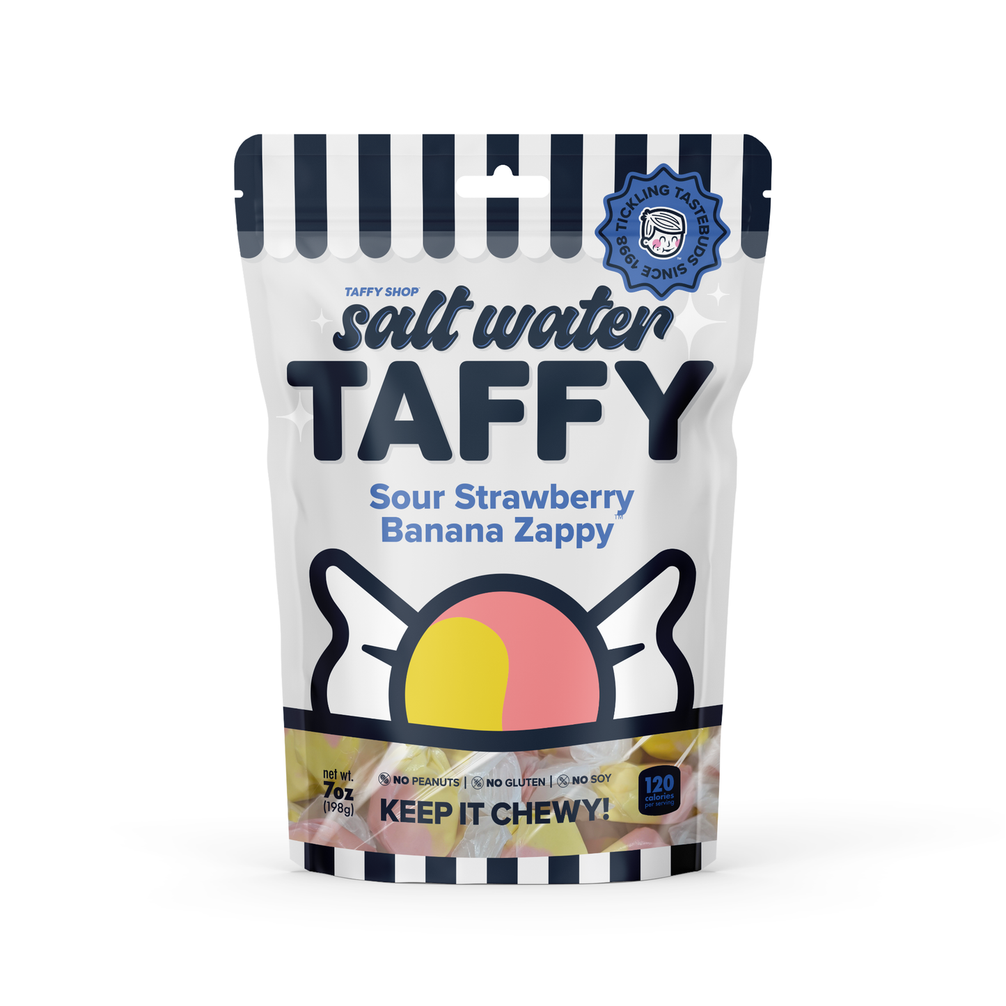 Sour Strawberry Banana Zappy™ Taffy