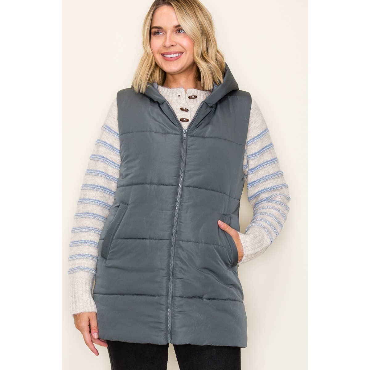 Hooded Puffer Vest