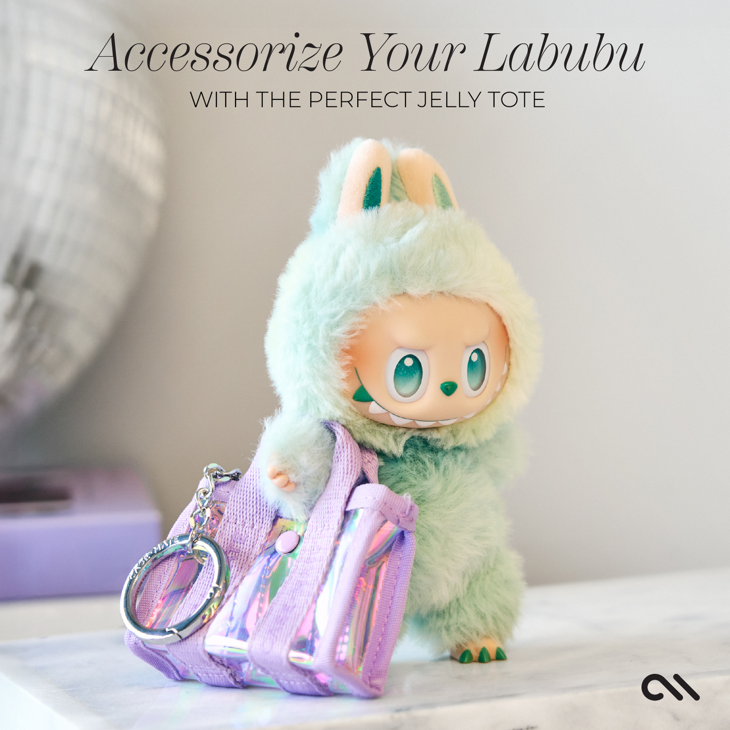 Tini Tote Keychain Charm: Ballet Pink