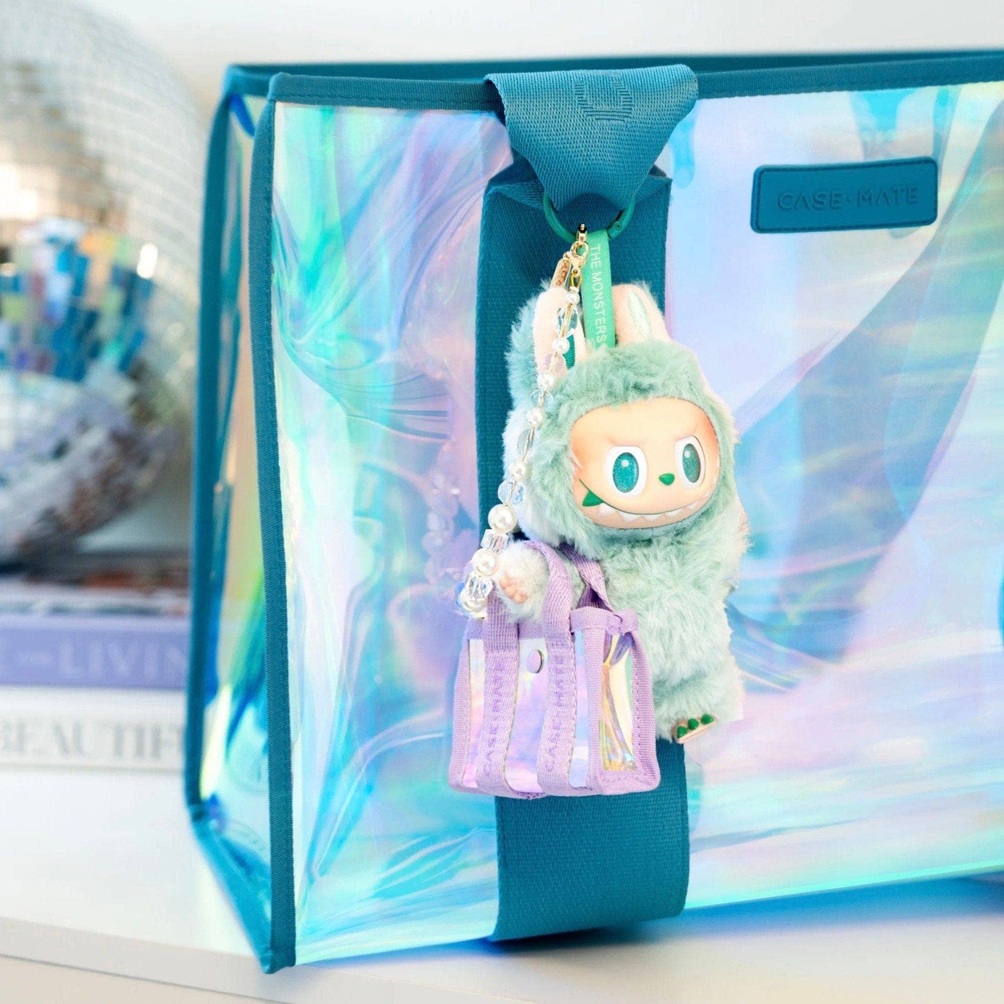 Tini Tote Keychain Charm: Iridescent