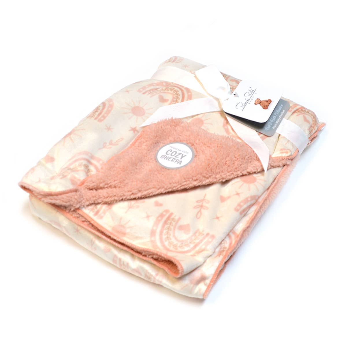 Super Soft Reverse side Cozy Sherpa Plush Baby Blanket
