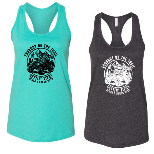 Cloud 9 Ranch 2025 Ladies Racerback Tanks