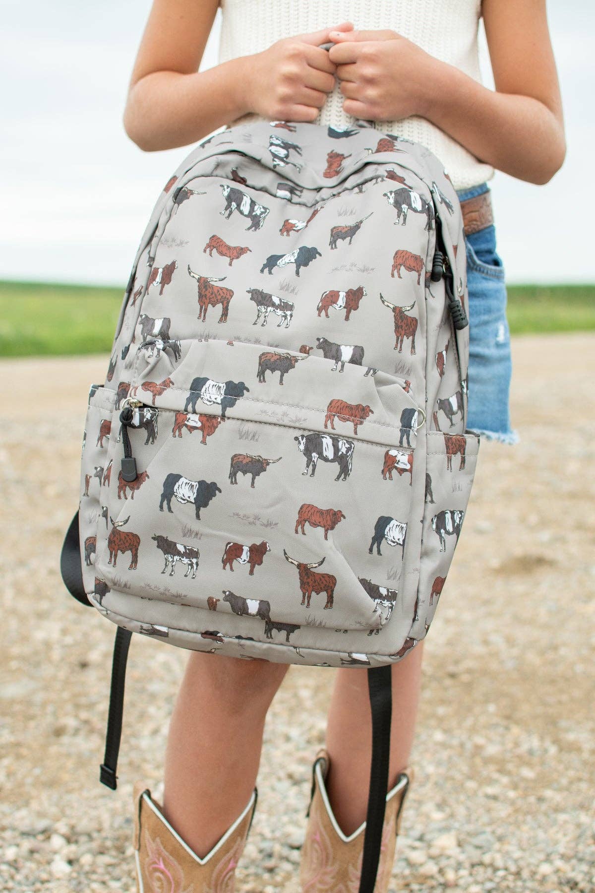 Vintage Cattle Backpack: 13" Kids