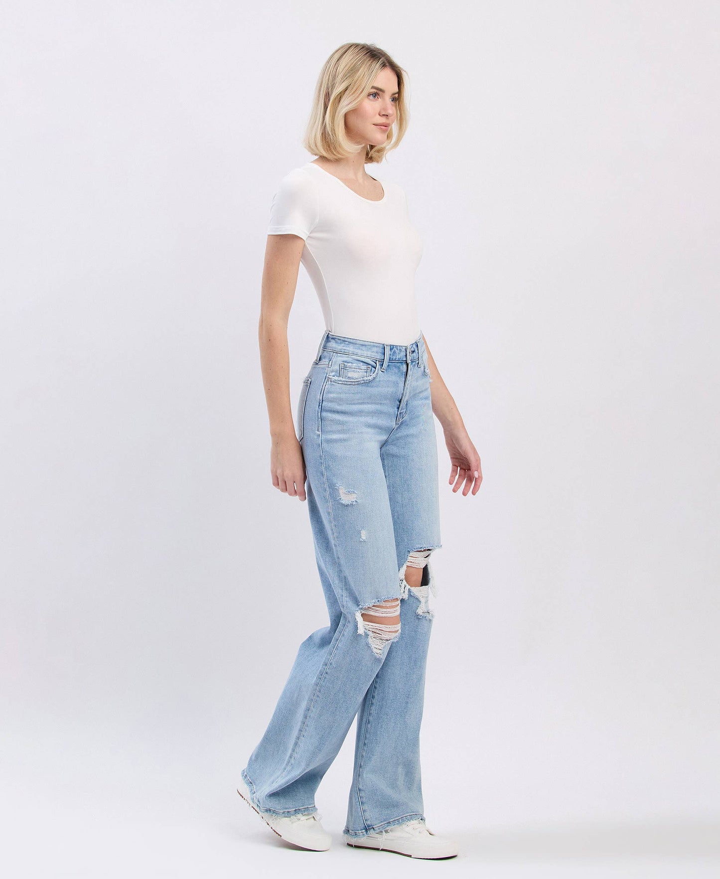 Flying Monkey HR WIDE LEG JEANS