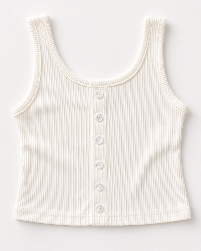 Josie Button Front Tank