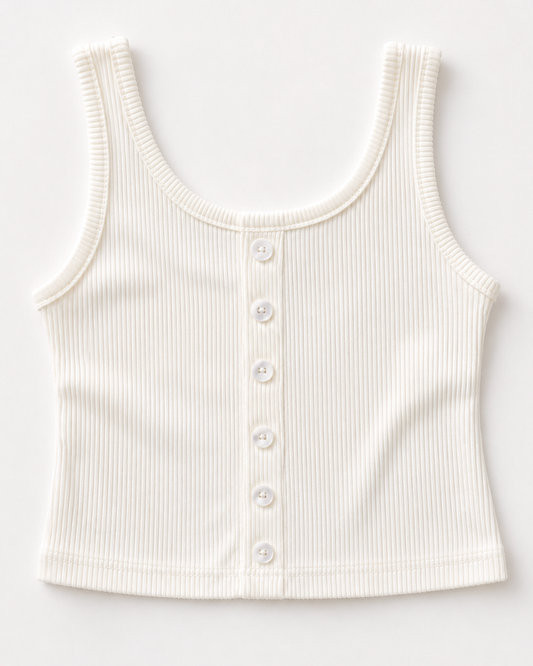 Josie Button Front Tank