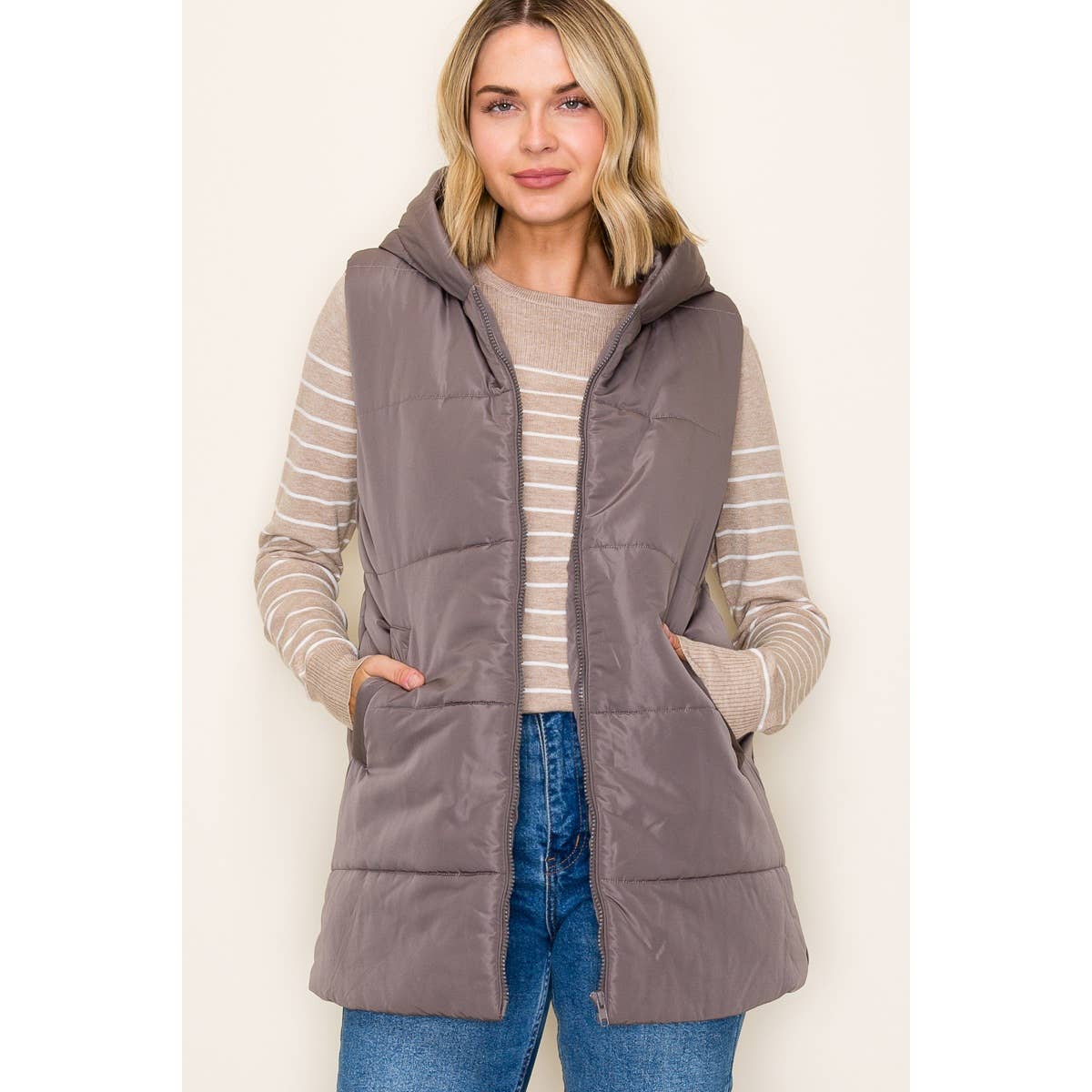 Hooded Puffer Vest