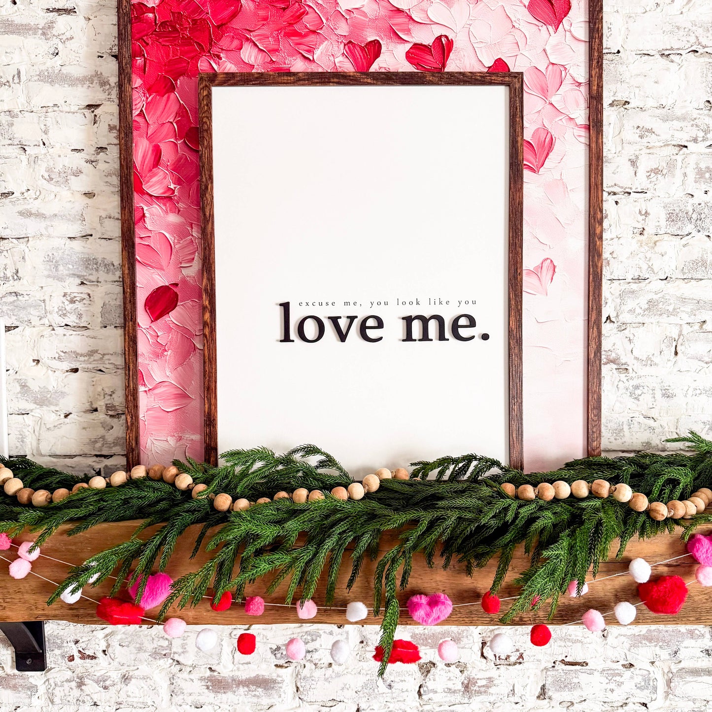 Pink Ombre Hearts - 18x24 Inches