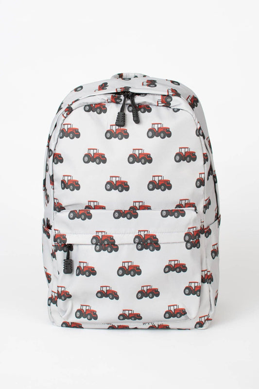 Classic Red Tractor Backpack: 17" Standard