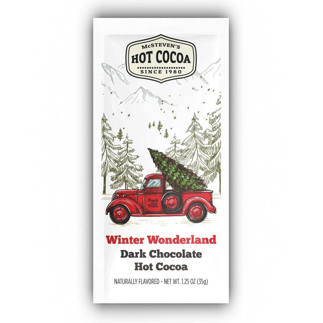 Winter Wonderland Red Truck Dark Choc Cocoa