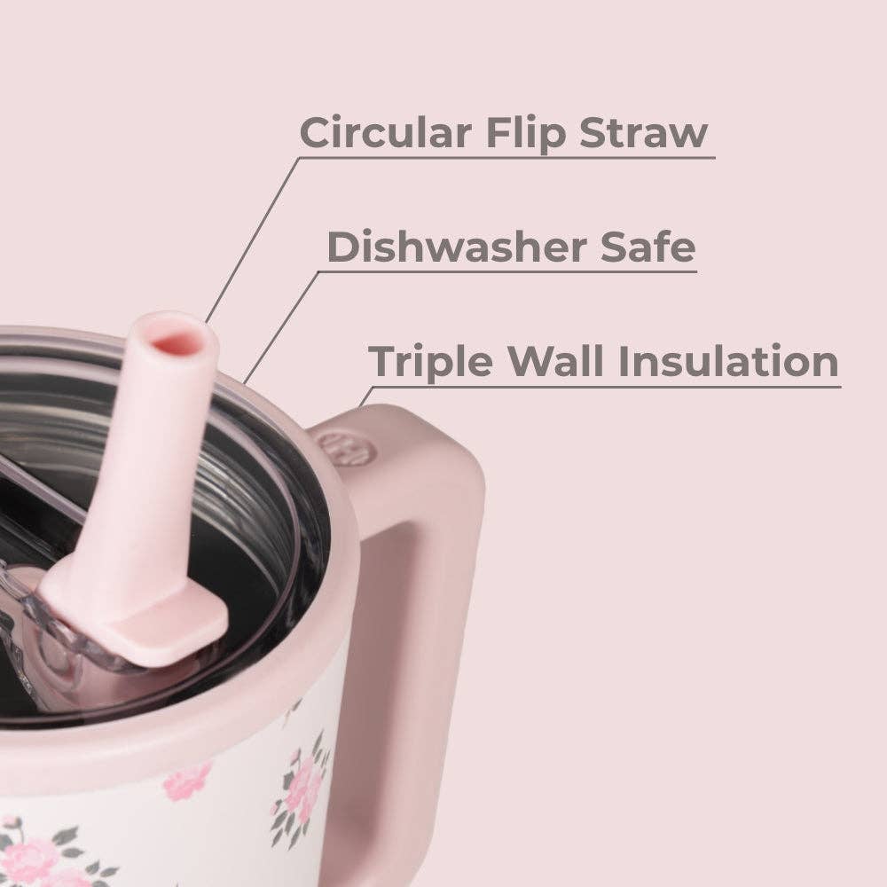 Wildrose HydroJug 32 oz Traveler Tumbler: Wildrose