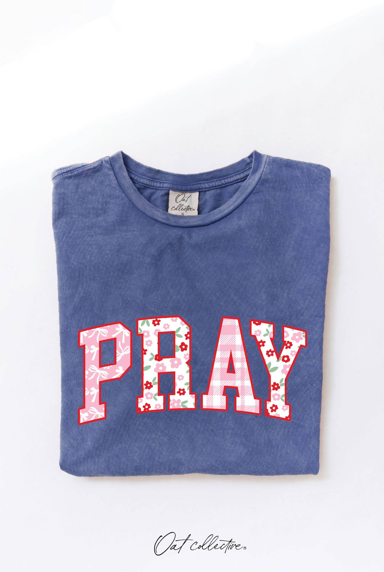 PRAY Graphic Top: FLAMINGO