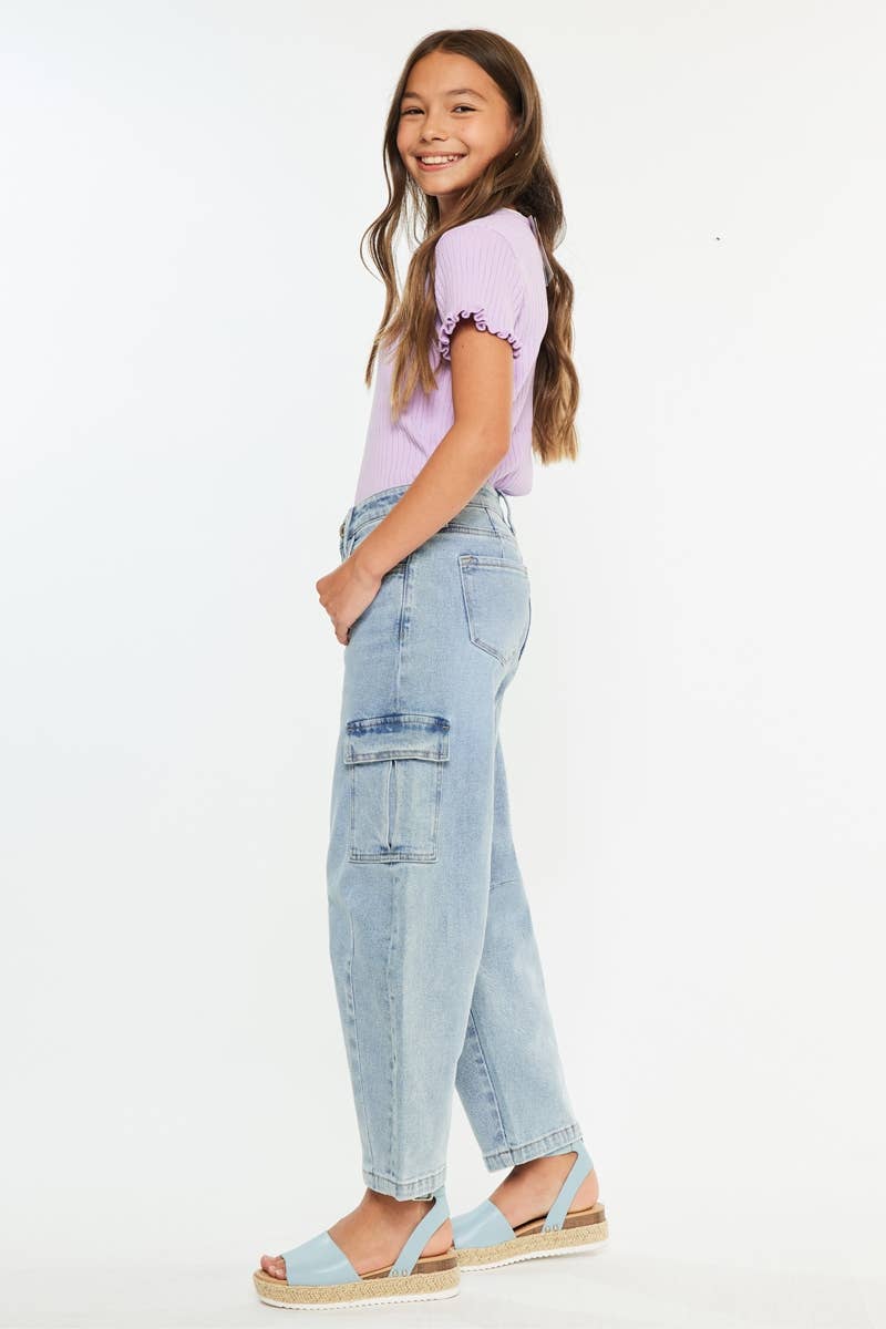 YOUTH LOW SLUNG HORSESHOE FIT JEANS-YC5539L: LIGHT / 6