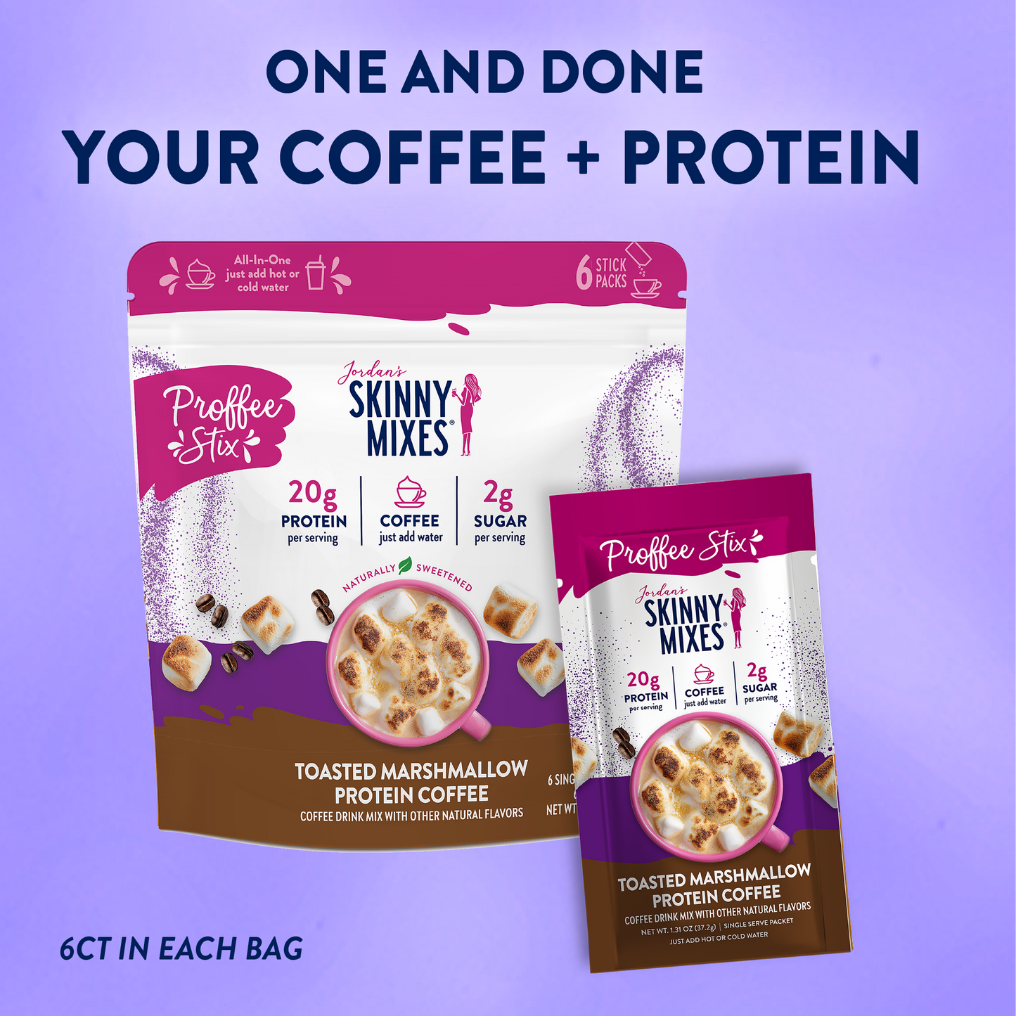 Proffee Stix 6 ct - Toasted Marshmallow