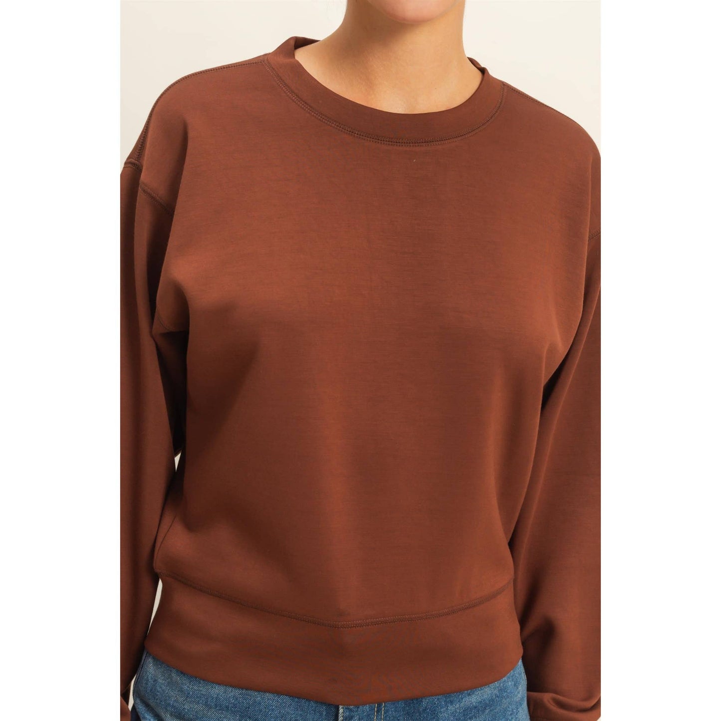 Double Knit Crew Neck