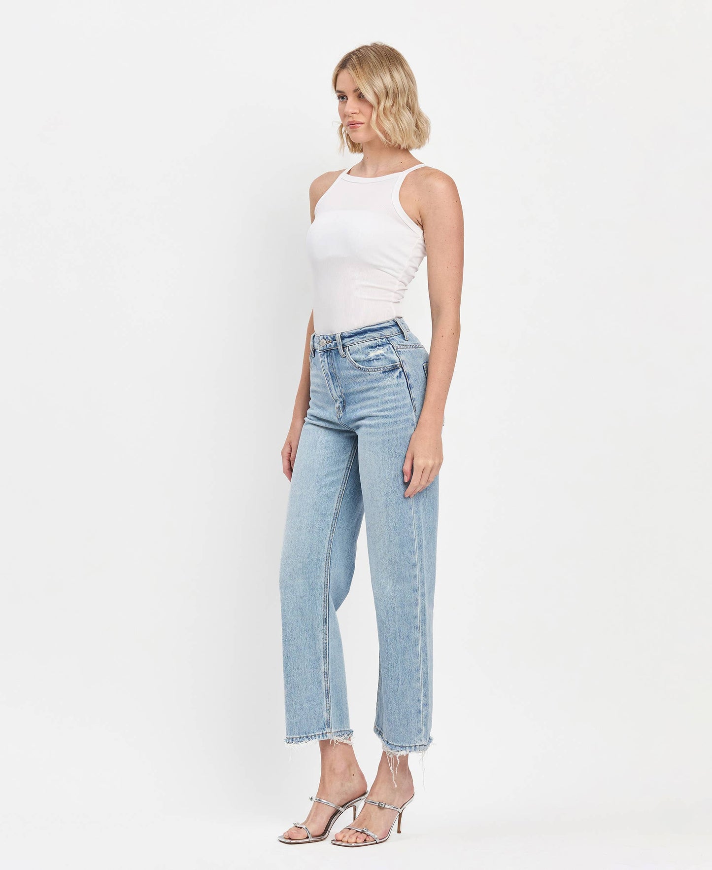 90's HR Slim Wide Jeans