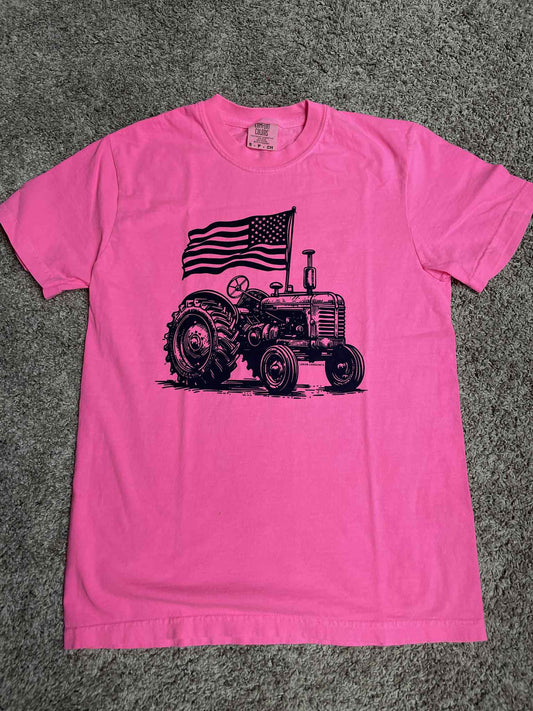 Tractor w/ Flag Tee